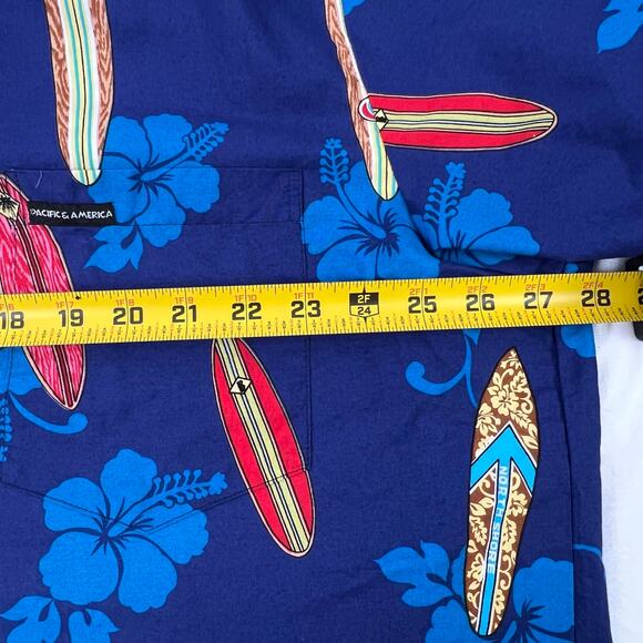 EXCELLENT HAWAII Woody Panel Wagon, Surf Boards Cotton Hawaiian Shirt Mens 3XL - Picture 7 of 8